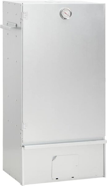 Forno Affumicatore BBQ con Tavolino in Acciaio Zincato
