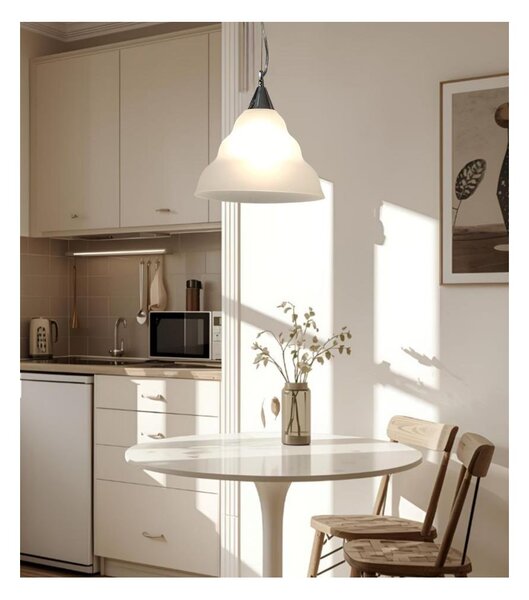 ALBA SOSPENSIONE SINGOLA D30 CM IN VETRO CENTRIFUGATO 5 COLORI LAMPADINA ATTACCO E27 DESIGN MODERNO