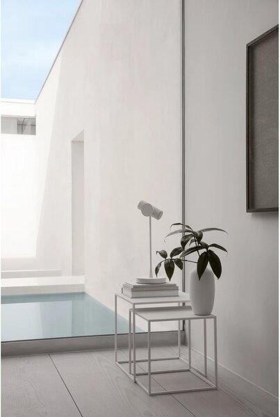 Set di 2 tavolini in metallo bianco 40x40 cm Fera - Blomus
