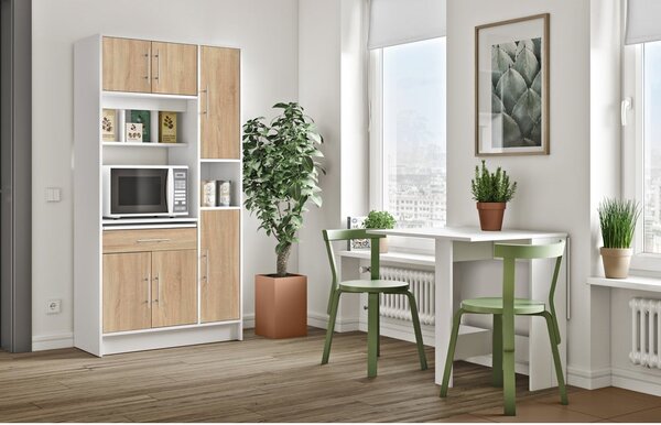 Tavolo da pranzo pieghevole con piano bianco 76x28 cm Papillon - TemaHome