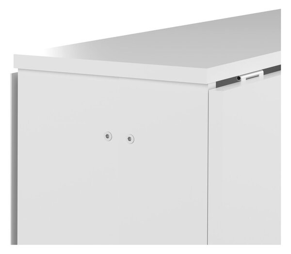 Tavolo da pranzo pieghevole con piano bianco 76x28 cm Papillon - TemaHome