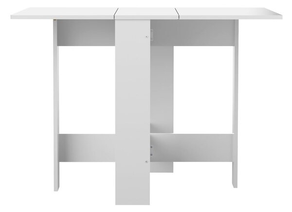 Tavolo da pranzo pieghevole con piano bianco 76x28 cm Papillon - TemaHome
