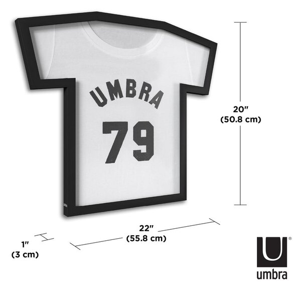 Cornice da parete in plastica nera 50x54,5 cm T-Frame - Umbra