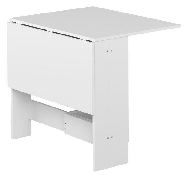 Tavolo da pranzo pieghevole con piano bianco 76x28 cm Papillon - TemaHome