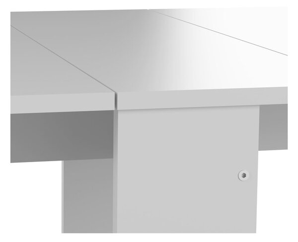 Tavolo da pranzo pieghevole con piano bianco 76x28 cm Papillon - TemaHome