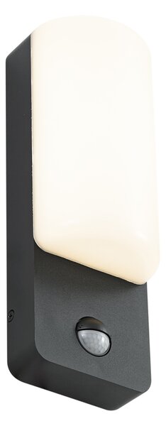 Applique da esterno nera con sensore di movimento e LED inclusi - Shift
