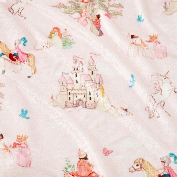 Coperta per bambini rosa in micropile 150x200 cm Fairytale – Belle & Boo