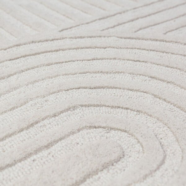 Tappeto avorio in lana tessuto a mano 160x230 cm Zen Garden – Flair Rugs
