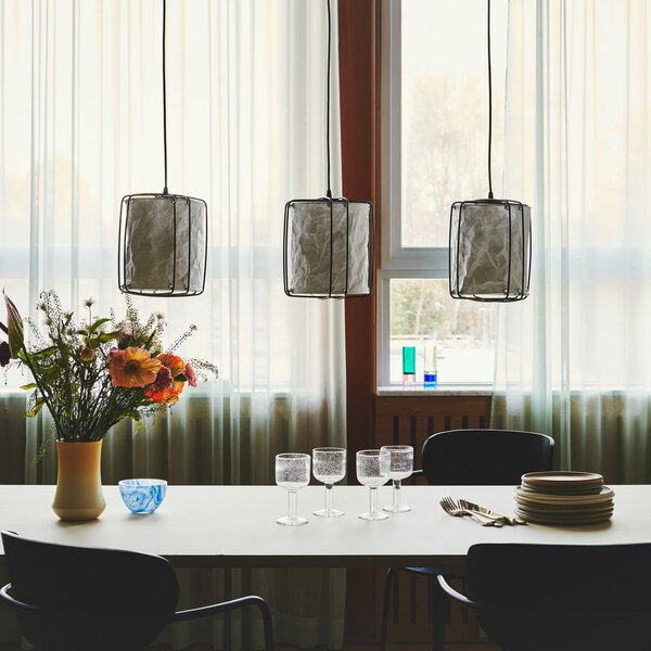 Lampada a sospensione Nordlux, Cardine, dimmerabile, Bianco, Soggiorno, Carta / Cartone