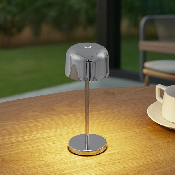 Lampade da esterno Lucande, Quill, dimmerabile, Metallizzato, Terrazza, Alluminio, Moderno