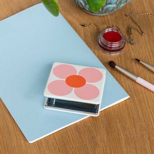 Specchio per make-up con ingrandimento 7x7 cm Daisy – Rex London