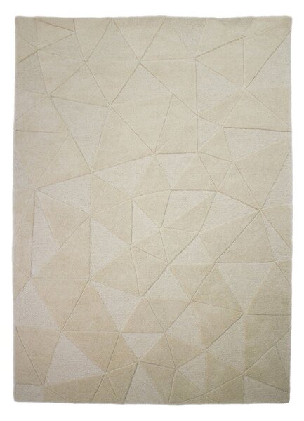 Tappeto beige in lana tessuto a mano 120x170 cm Shard – Flair Rugs