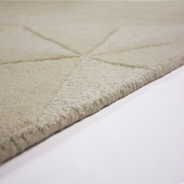 Tappeto beige in lana tessuto a mano 120x170 cm Shard – Flair Rugs