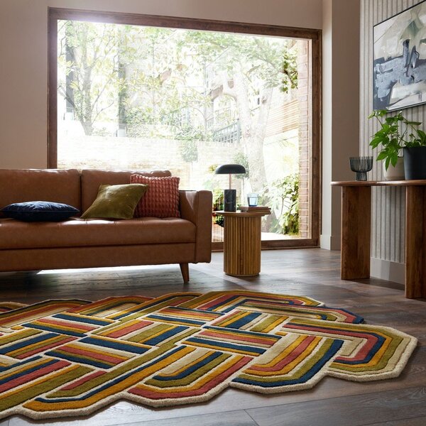 Tappeto in lana tessuto a mano 160x230 cm Lattice Shaped – Flair Rugs