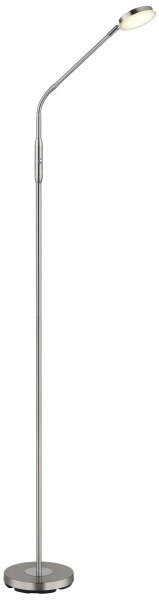 Globo 58504SN - Lampada da terra LED dimmerabile a sfioramento SILVIO LED/6,5W/230V cromo opaco