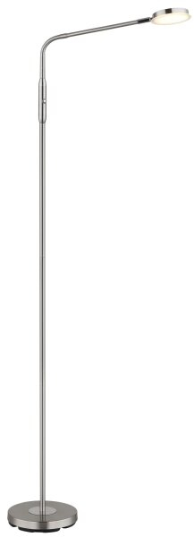 Globo 58504SN - Lampada da terra LED dimmerabile a sfioramento SILVIO LED/6,5W/230V cromo opaco