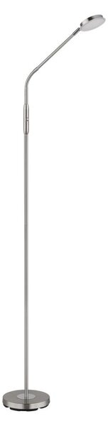 Globo 58504SN - Lampada da terra LED dimmerabile a sfioramento SILVIO LED/6,5W/230V cromo opaco