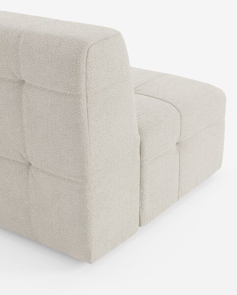 Mosaic modulo poltrona 77 cm in bouclé - capitonné e design in tessuto