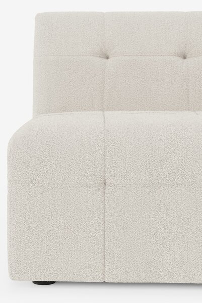 Mosaic modulo poltrona 77 cm in bouclé - capitonné e design in tessuto