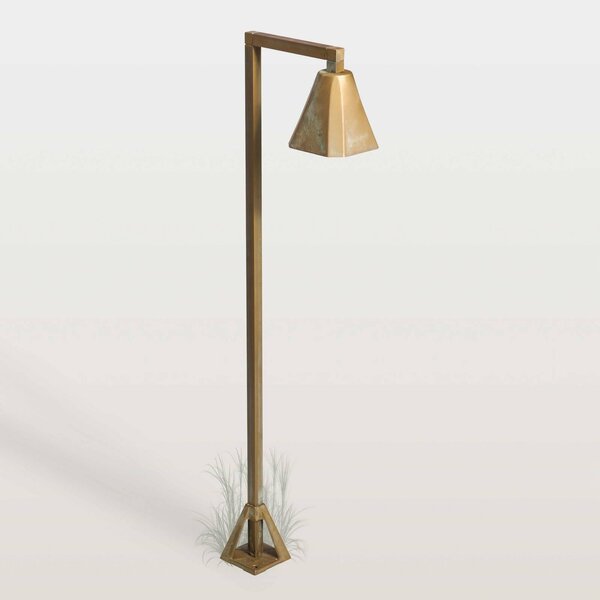 Moretti Luce Lampione a LED Silva Frame, 80 x 19 cm, ottone anticato Frame, Bronzo / Ottone antico, Ottone, Campagna / Rustiche