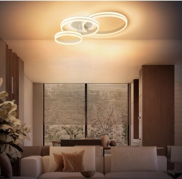Globo 67260-72SA - Plafoniera LED dimmerabile RUBIO LED/72W/230V 3000K 79,5x50 cm
