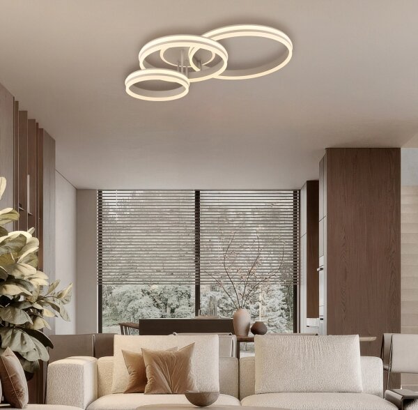 Globo 67260-72SA - Plafoniera LED dimmerabile RUBIO LED/72W/230V 3000K 79,5x50 cm
