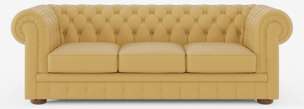 Chester 4 Posti 3 sedute in Vera Pelle – Chesterfield Capitonné Artigi