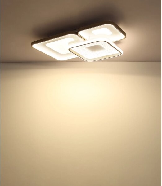 Globo 48097-62 - Plafoniera LED dimmerabile MOSAIKO LED/55W/230V 65x45,5 cm+telecomando