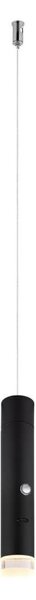 Globo 16060 - Lampada ricaricabile LED 2 in 1 con touch e dimmer PELO LED/2W/230/5V nero