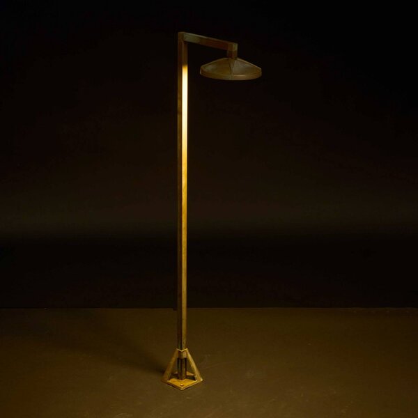Moretti Luce Lampioncino da giardino Aura Disk, Bronzo / Ottone antico, Ottone, Campagna / Rustiche, Lampada LED da esterni