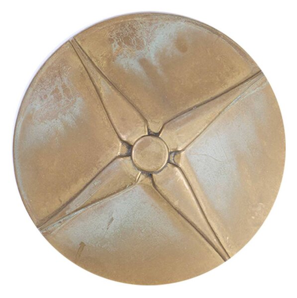 Moretti Luce Applique da esterni Aura Disk, Bronzo / Ottone antico, Ottone, Campagna / Rustiche, Applique da esterni