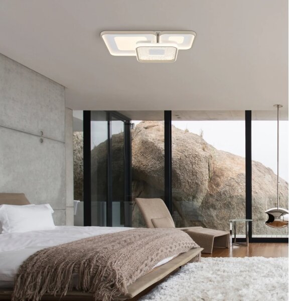 Globo 48097-62 - Plafoniera LED dimmerabile MOSAIKO LED/55W/230V 65x45,5 cm+telecomando