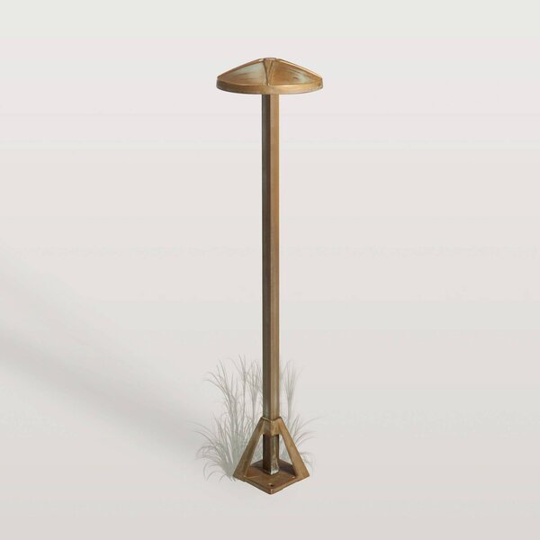 Moretti Luce Lampione da giardino Aura Disk, Bronzo / Ottone antico, Ottone, Campagna / Rustiche, Lampada da esterni