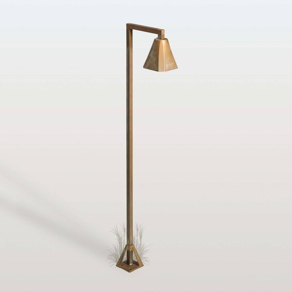 Moretti Luce Lampione a LED Silva Frame, 100 x 19 cm, ottone anticato Frame, Bronzo / Ottone antico, Ottone, Campagna / Rustiche