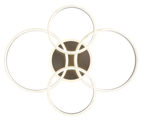 Globo 67377-90 - Plafoniera LED dimmerabile FRANCINE LED/90W/230V argento+telecomando