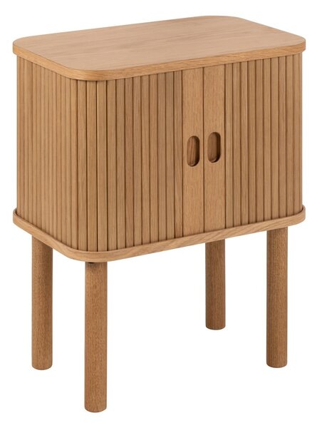 Comodino in rovere decorato in colore naturale Langley - Actona