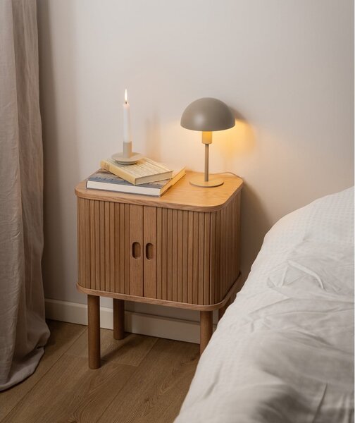 Comodino in rovere decorato in colore naturale Langley - Actona