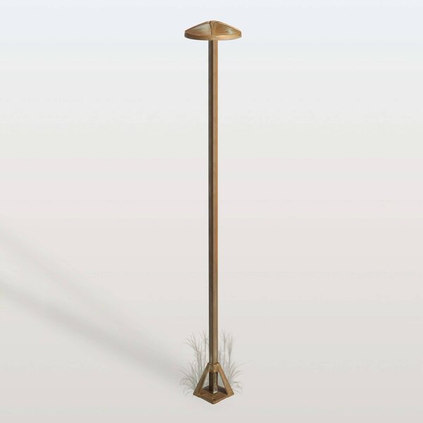 Moretti Luce Lampioncino da giardino Aura Disk, Bronzo / Ottone antico, Ottone, Campagna / Rustiche, Lampada LED da esterni
