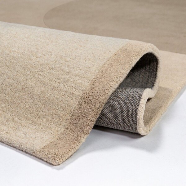 Tappeto di colore naturale in lana tessuto a mano 150x240 cm Lozenge – Flair Rugs