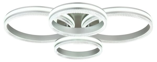 Globo 67377-90 - Plafoniera LED dimmerabile FRANCINE LED/90W/230V argento+telecomando