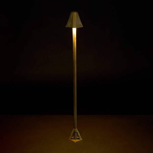 Moretti Luce Lampioncino da giardino Silva Frame, Bronzo / Ottone antico, Ottone, Campagna / Rustiche, Lampada LED da esterni