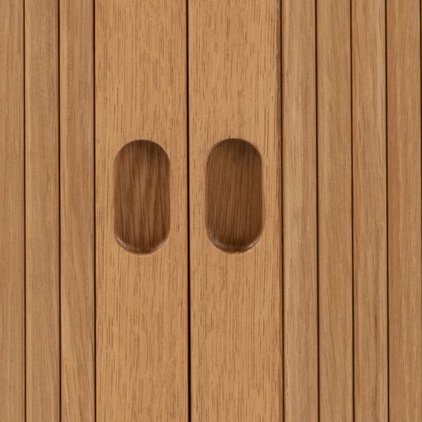 Comodino in rovere decorato in colore naturale Langley - Actona