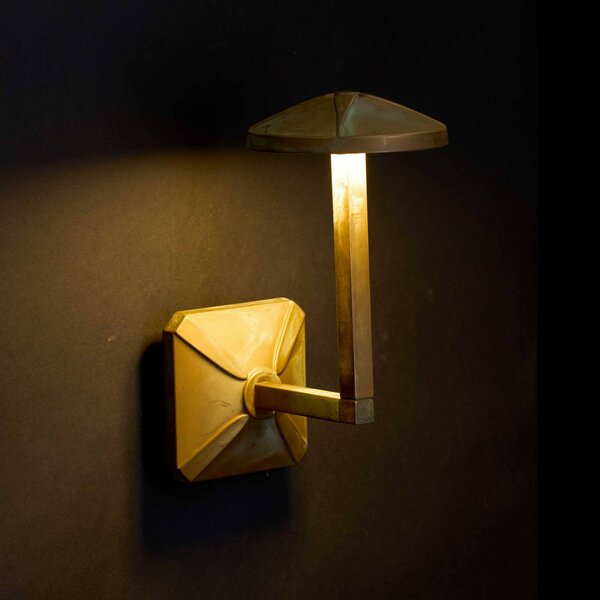 Moretti Luce Applique da esterni Aura Disk, Bronzo / Ottone antico, Ottone, Campagna / Rustiche, Applique da esterni