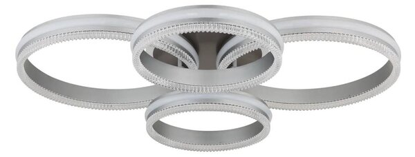 Globo 67377-90 - Plafoniera LED dimmerabile FRANCINE LED/90W/230V argento+telecomando