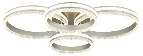 Globo 67377-90 - Plafoniera LED dimmerabile FRANCINE LED/90W/230V argento+telecomando