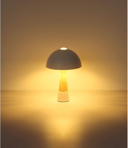 Globo 51070122 - Lampada da tavolo PAULIN 1xE27ILLU/40W/230V colore crema