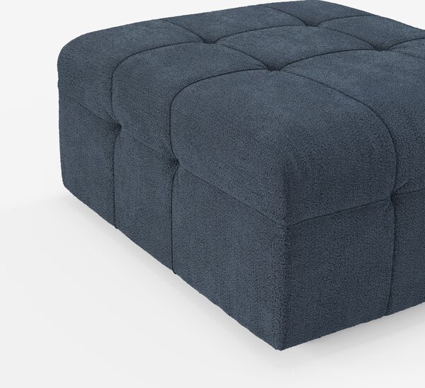 Mosaic pouf e modulo in bouclé - 96x77 cm design capitonné in tessuto