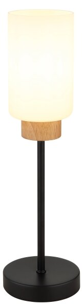 Globo 15977T - Lampada da tavolo ROWENA 1xE27/60W/230V nera/bianca