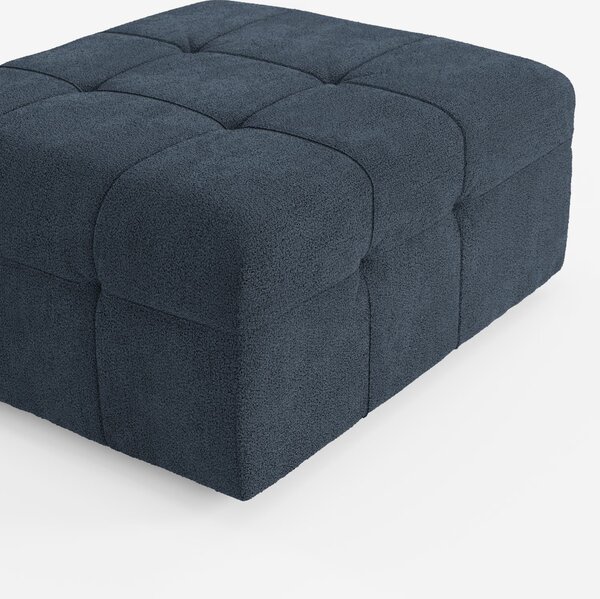 Mosaic pouf e modulo in bouclé - 96x77 cm design capitonné in tessuto