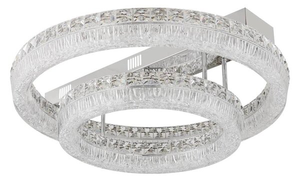 Globo 67387-60D - Plafoniera LED dimmerabile LAUREL LED/60W/230V trasparente+telecomando